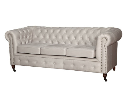 Chesterfield 3 Seater Sofa Leather Sofa Couch Upholstery Seat Suite Three Seater new