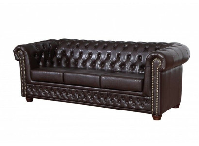 Three Seater Couch Upholstery Design Sofa 3 Seat Sofas Room Brown Luxury