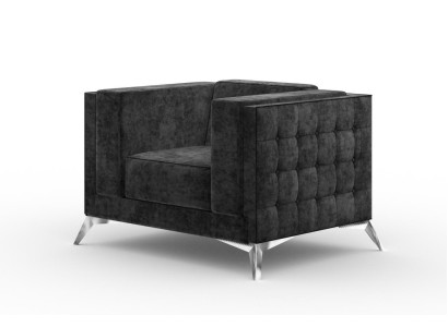 Chesterfield Armchair Couch 1 Seater Sofa Textile Fabric Couches Upholstery new