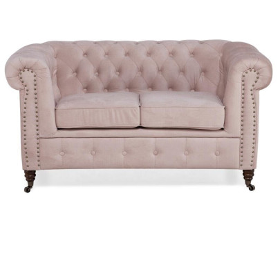 Luxury 2 Seater Couch Upholstery Sofa Textile Fabric Couches Suite Chesterfield new