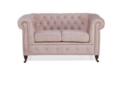 Luxury 2 Seater Couch Upholstery Sofa Textile Fabric Couches Suite Chesterfield new