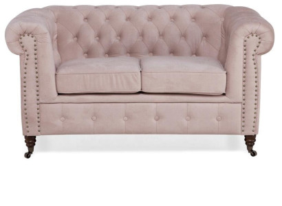 Luxury 2 Seater Couch Upholstery Sofa Textile Fabric Couches Suite Chesterfield new