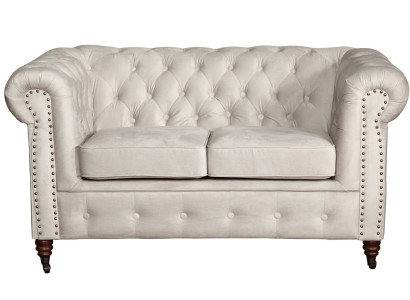 Sofa 2 Seater Chesterfield Couch Textile Fabric Sofa Furniture Elegant Design
