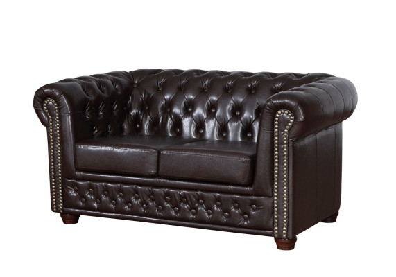 Design Sofa 2 Seater Couch Chesterfield Upholstery Seat Suite Leather Textile new