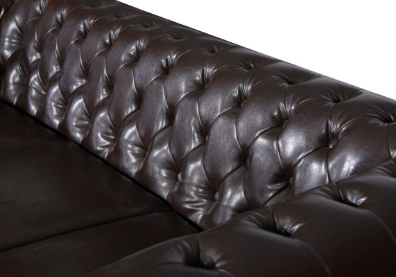 Design Sofa 2 Seater Couch Chesterfield Upholstery Seat Suite Leather Textile new