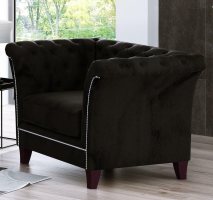 Chesterfield Armchair Couch Upholstery 1 Seater Velvet Design Couches Decorative Sofas