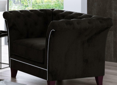 Chesterfield Armchair Couch Upholstery 1 Seater Velvet Design Couches Decorative Sofas