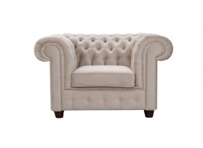 Chesterfield 1 Seater TV Chair Club Lounge Relax Armchair Textile Leather Sofas