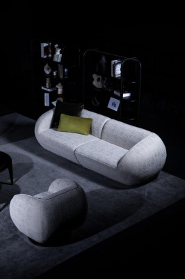 Luxurious Lounge Suite Sofa Set Five Seater Three Seater Armchair Set Modern
