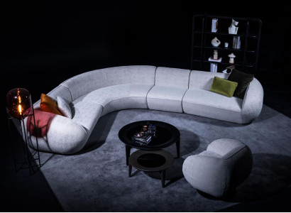 Gray corner sofa set Living room upholstered sofa luxury corner sofa group sofa