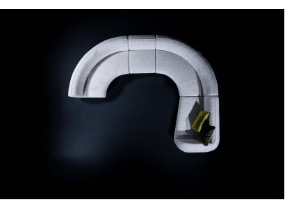Semicircular U-shape Sofa Corner sofa Living landscape Furniture Designer Corner sofa en