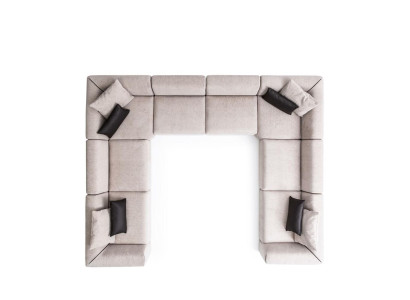 Sofa U-shape Upholstered Sofa Couch Living room Design Modern Corner sofas