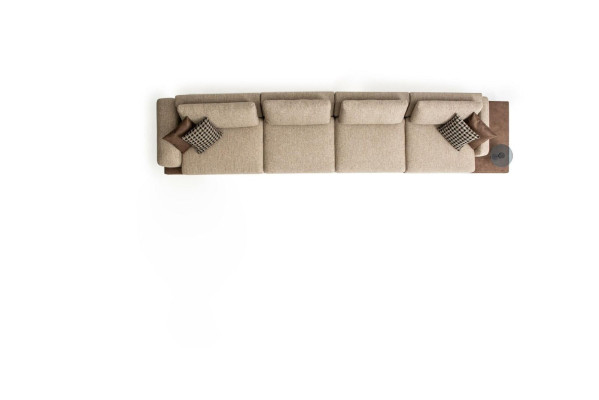 Sofa 6 Seater Couch Upholstery Textile Luxury Living room Modern Furniture Fabric