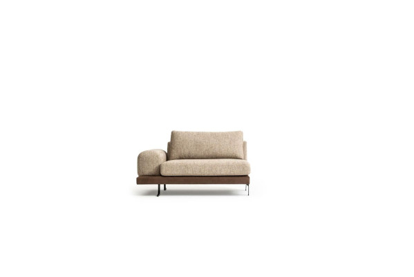 Large Beige Sofa Upholstered furniture Six-seater Designer Seating Set Textile