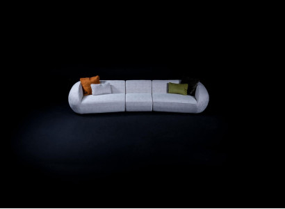 Upholstered furniture Six Seater Living room Couch Textile Sofas Modern Furniture