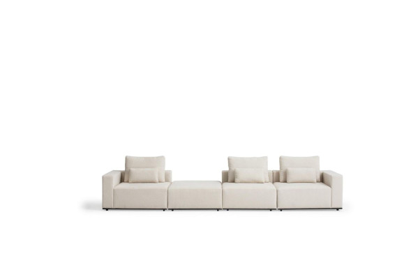 Corner upholstered sofa luxury six-seater modern couch corner living group living group