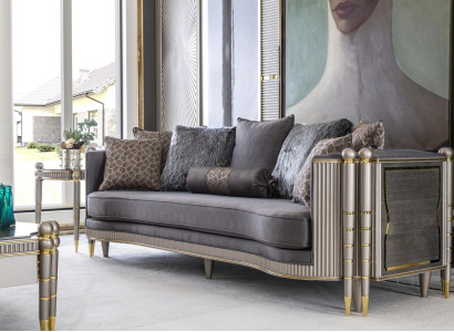 Luxury Three Seater XXL Sofa Big Couch Upholstery Furniture 260cm Design Furnishings
