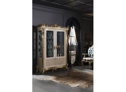 Display case Beige Design Elegant Beautiful Dining room Modern Luxury Metal Display cabinets new