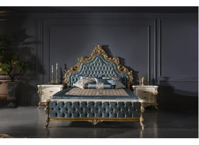 Luxury Double Bed Chesterfield Baroque Beds Bedroom Furniture Buttons
