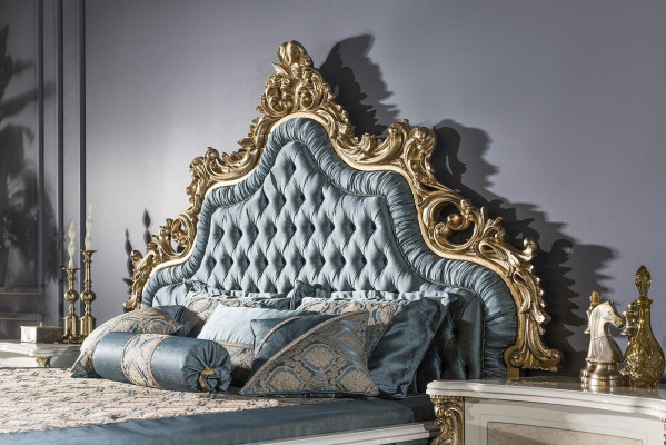 Luxury Double Bed Chesterfield Baroque Beds Bedroom Furniture Buttons
