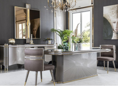 Silver Dining table Luxury Tables Furniture Dining Tables Table Silver Furnishings