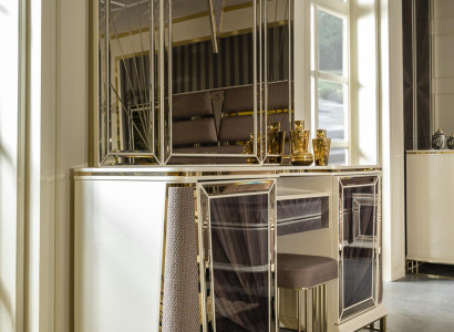 Luxury Dressing table Design Table Console Chest of drawers Dressing tables Mirror 2pcs.