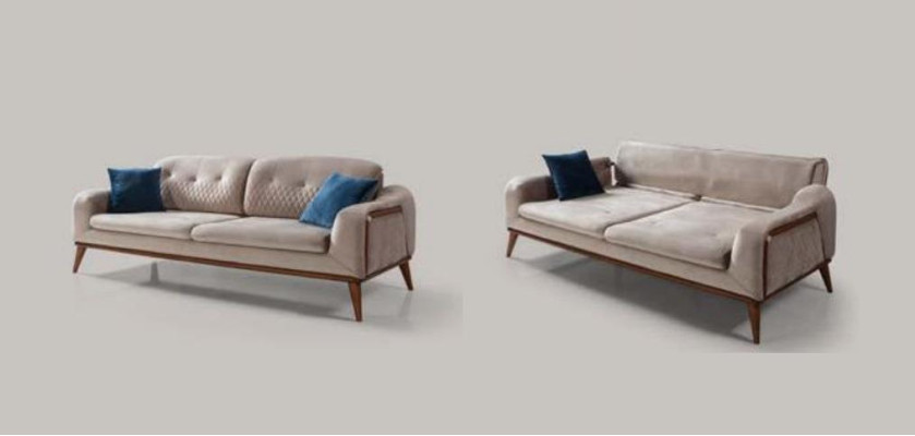 Sofas Fabric Modern Sofa 3 Seat Three Seater Couches Design Upholstery White