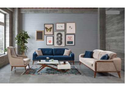 Sofa set 3+3+1 Seater Living room Suite Sofas Armchair Design