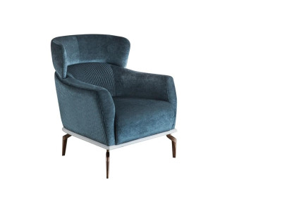Design Armchair Modern green Color Living room Seat furniture Textile Luxury Furniture
