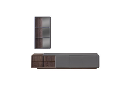 Designer Living room set TV Wardrobe with Exclusive Wall shelf Shelf 2-piece.