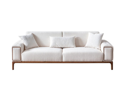 Sofa 3 Seater Modern Furniture White Color Living room Luxury three seater