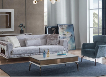 Living room Set Suite Group Furnishings Sofa Couches Coffee table 3pcs