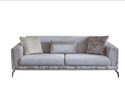 Modern Sofa 3 Seater Furniture White Color in Living room Luxury Novelty