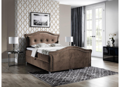 Chesterfield Boxspring Beds Hotel Bed Bedroom Velvet bed base Double