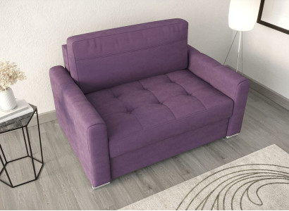 Armchair Relax Textile Lounge Club Upholstery Design Couch Sofa Seater Luxury Purple new