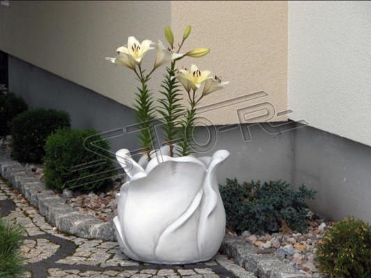 Flower Basket Flower Vase Vessel Garden Patio Decoration Statue