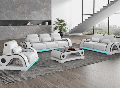 Couch set sofa set luxury complete e white leather sofa couch modern sofa