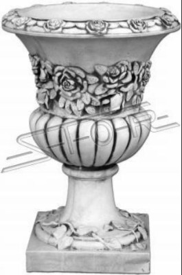Flower vase flowers box garden stone decoration decorative antique style flowers