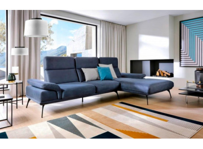 Corner sofa Corner suite fabric sofa Blue L-shape upholstered sofa Sofa Fabric Couch