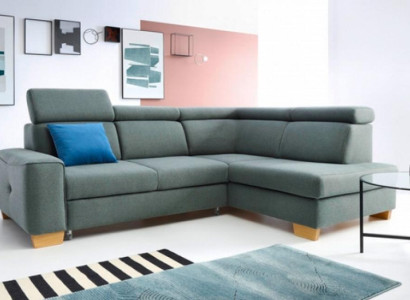 Corner suite Corner sofa L-shape Fabric sofa Couch Sofa Gray Upholstered sofa Seat