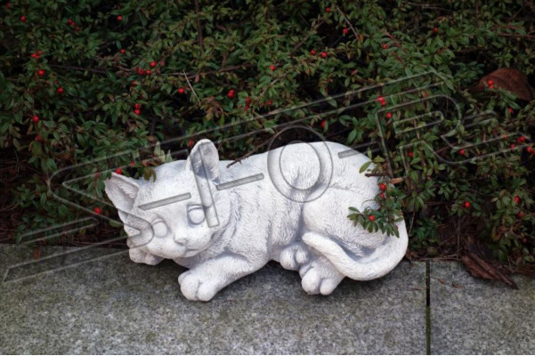 Decorative Garden Decoration Cat Patio Stone Figures Figure Statue