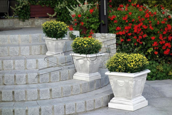 Design flower pot top plant pot vessel pots figure face decorative sculpture