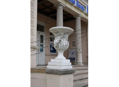 Design flower pot top plant pot vessel pots figure face sculpture