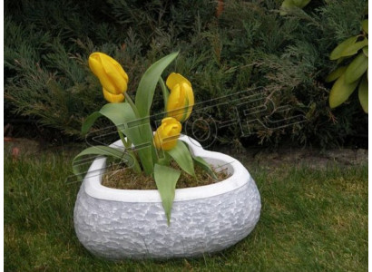 Design flower pot top plant pot vessel pots figure heart sculpture