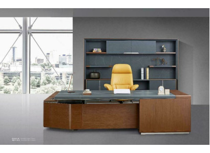 Design Luxury Furniture 2-Piece Office Set Desk Wardrobe Furnishings Chef