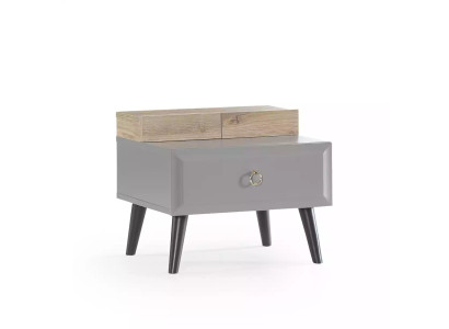 Design Bedside table night console children's bedside table Childrens room Wood Gray