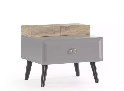 Design Bedside table night console children's bedside table Childrens room Wood Gray