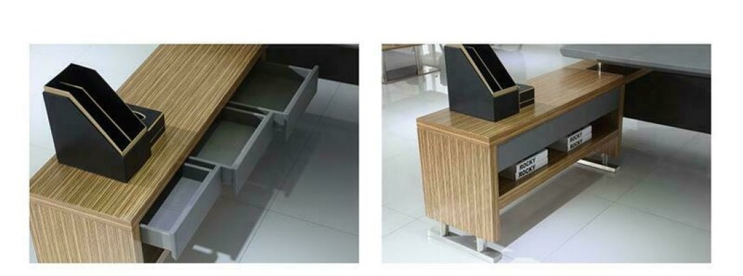 Designer Office Work Room Set Shelf Table Armchair Complete Decoration Set Furniture