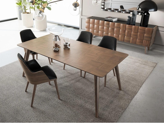 Dining room Dining table Luxury Table Complete Chairs 4x Design Furnishings new