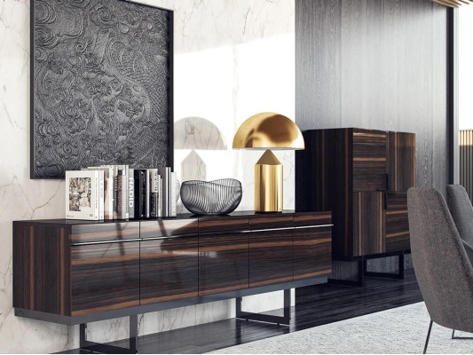 Dining room set 7 pieces luxury dining table 4x chairs design chest of drawers sideboard new